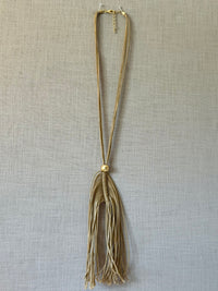 Fringed Feather Boho Necklace