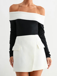 Sleek Wrap Mini Skirt
