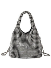 Crystal Embellished Hobo Bag