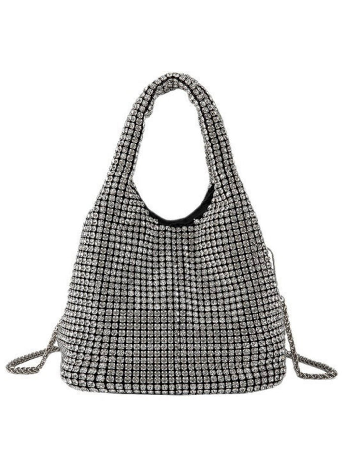 Crystal Embellished Hobo Bag