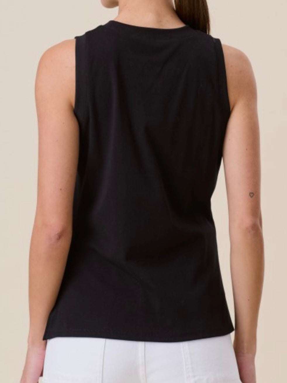 Black Gold Brooch Knit Top