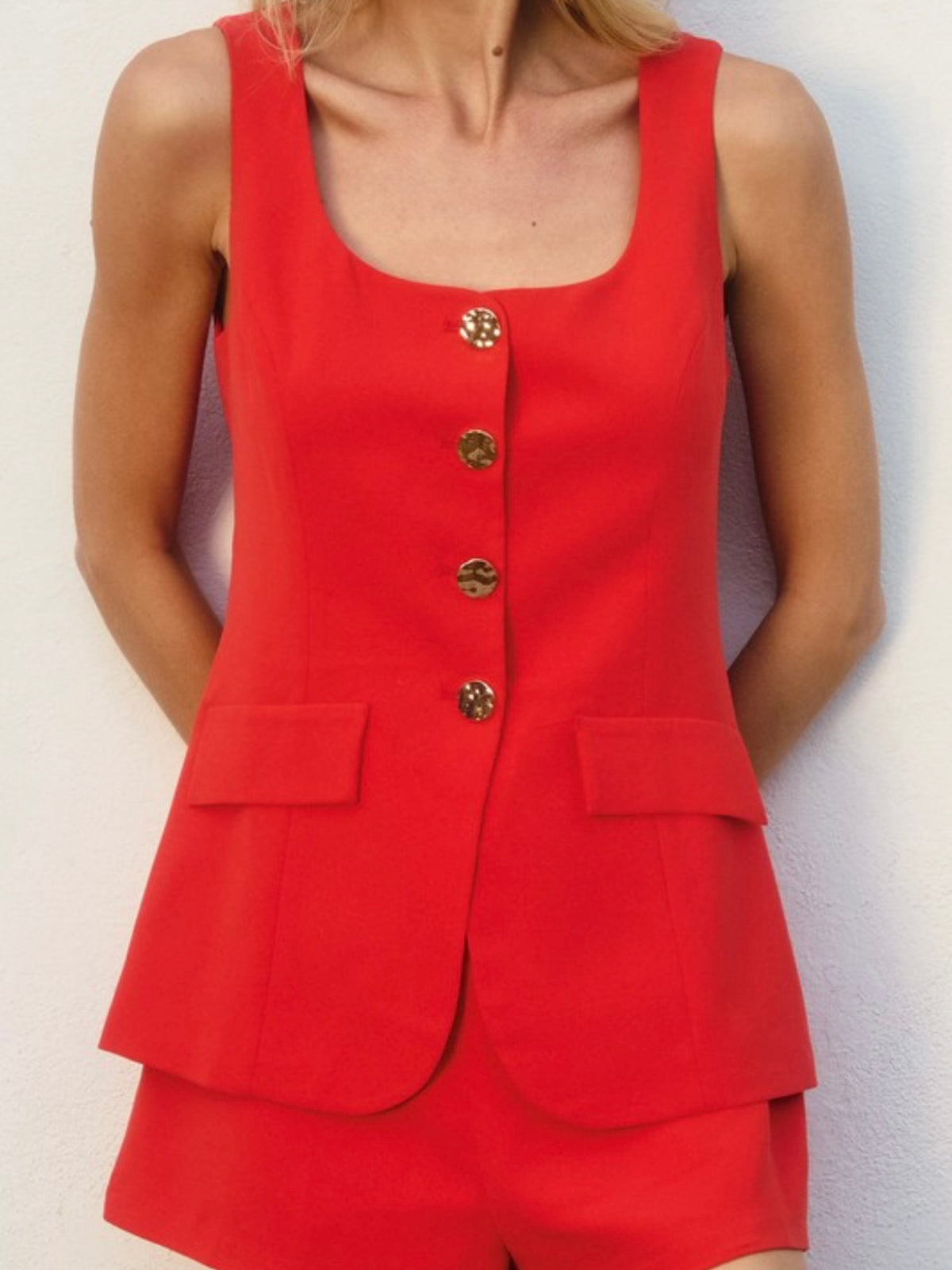 Beautiful Vest Suit Romper