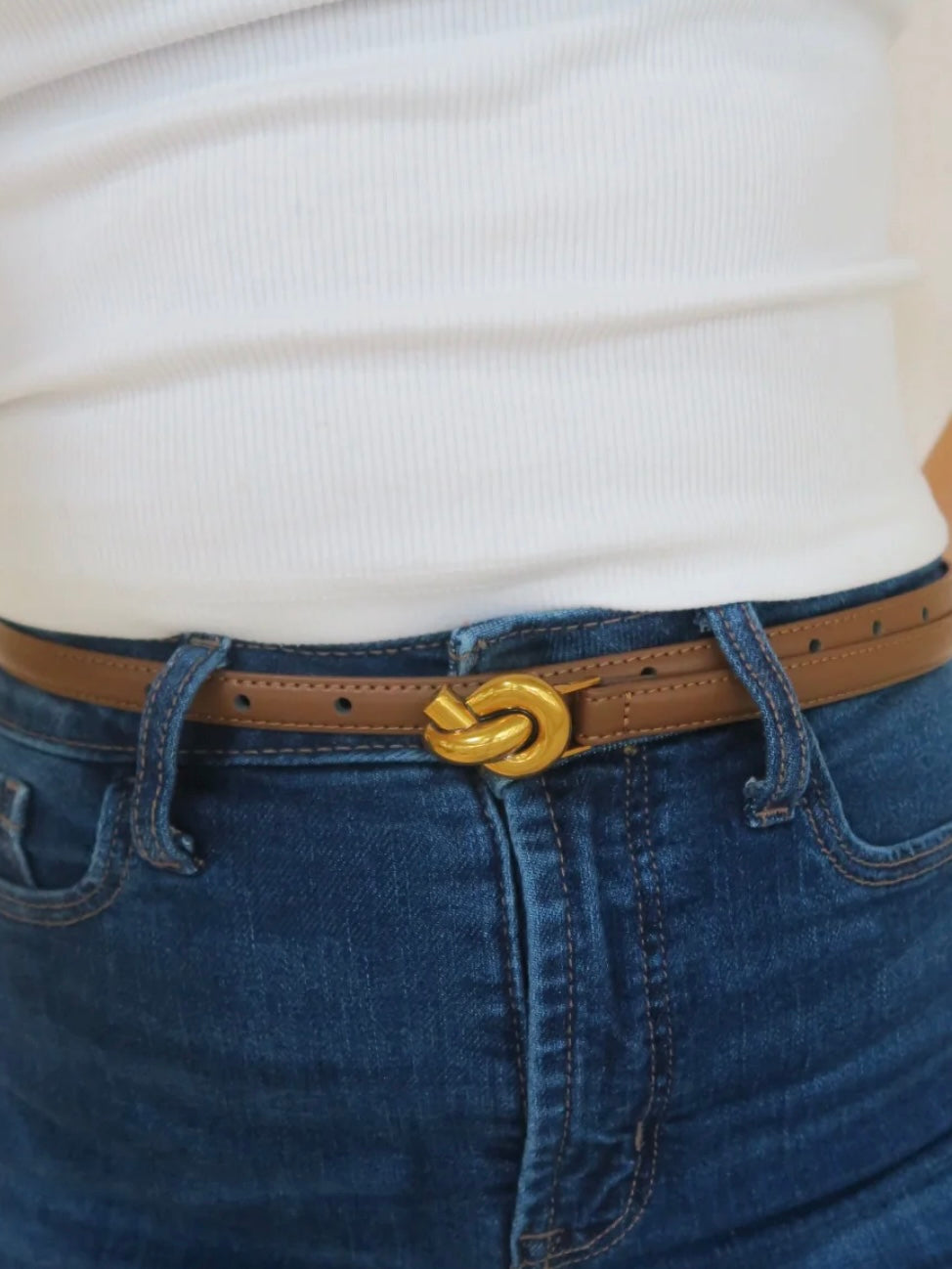 Golden Knot Thin Belt