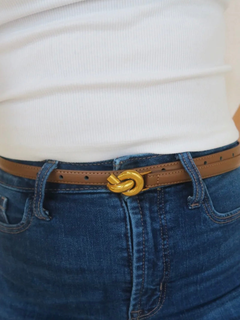 Golden Knot Thin Belt