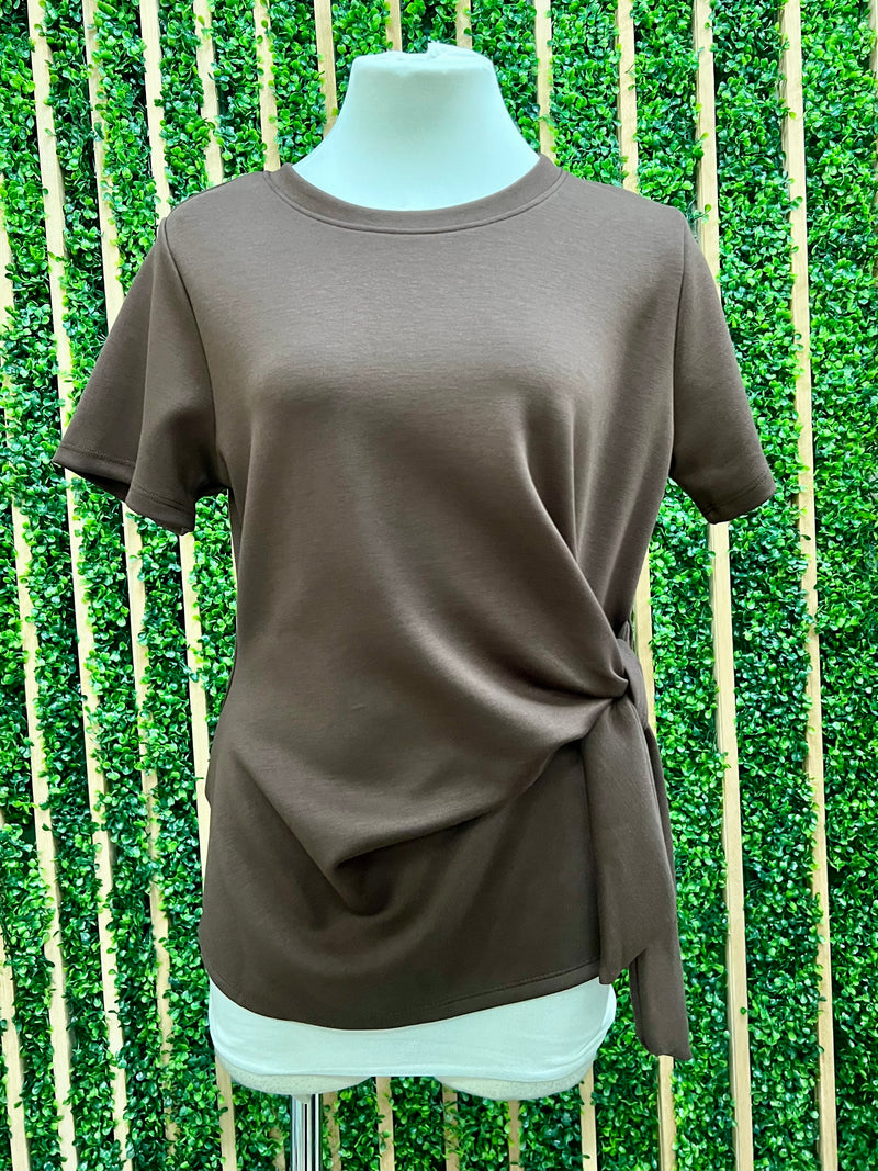 Modal Knot Short Sleeve Top