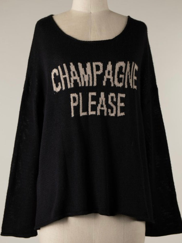 Champagne Please Sweater