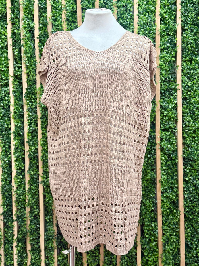 Boho Crochet Beach Cover Up Poncho