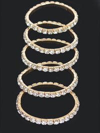Multi Rhinestone Bracelet Set