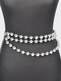 Multi Layered Bead Chain Belt