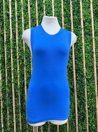 High Neck Sleeveless Basic Cami