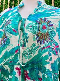 Italy Print Mix Short Dress
