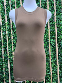 High Neck Sleeveless Basic Cami