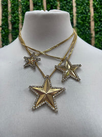 Rhinestone Tova Multi Star Necklace