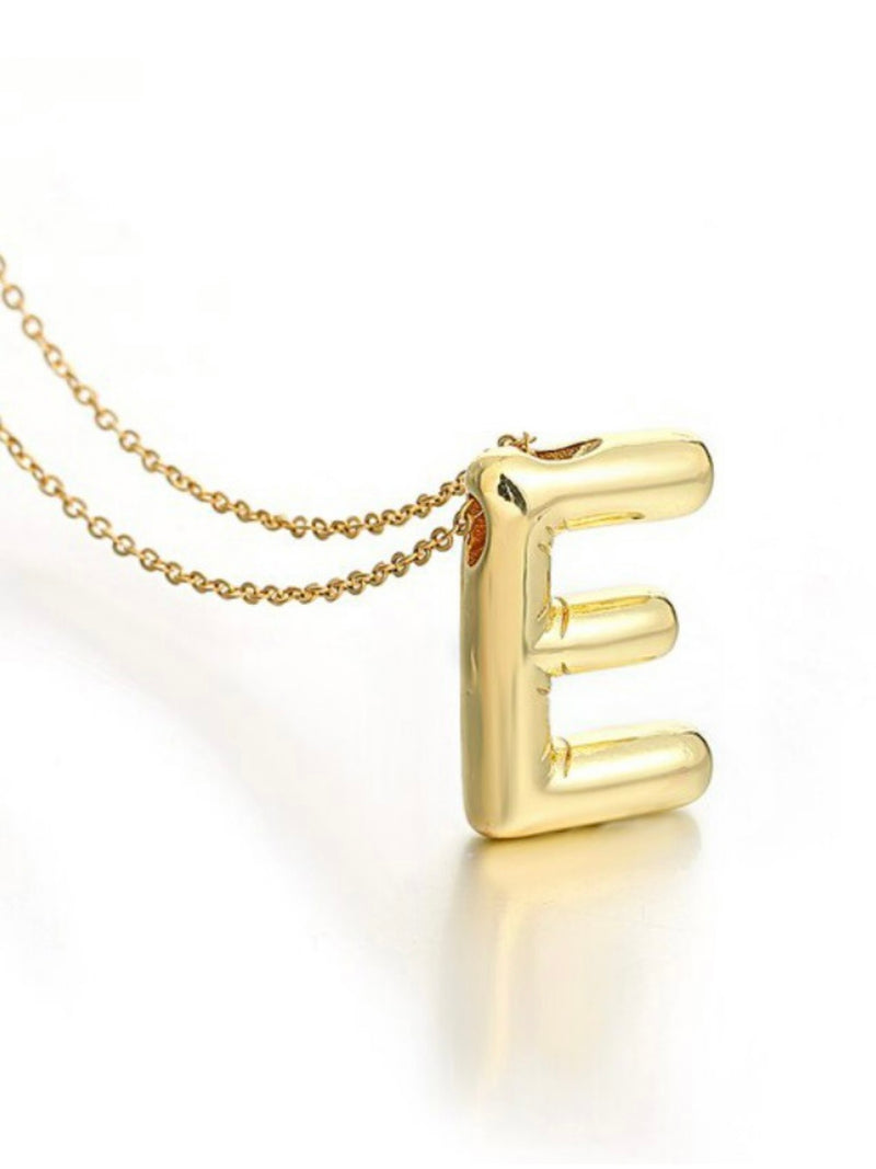 Bubble Balloon Initial Necklace