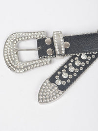 Studded Rhinestone Western Belt