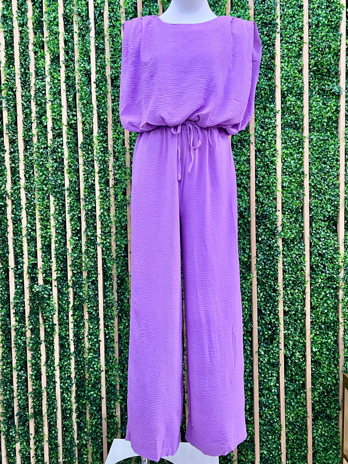 Crinkled Wide Leg Pant