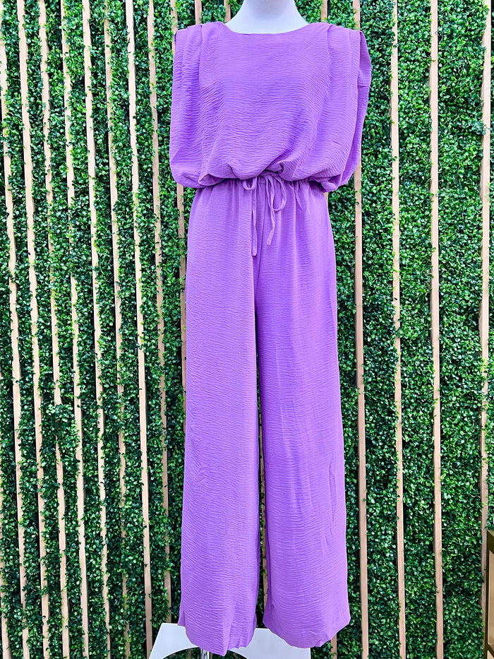 Crinkled Wide Leg Pant