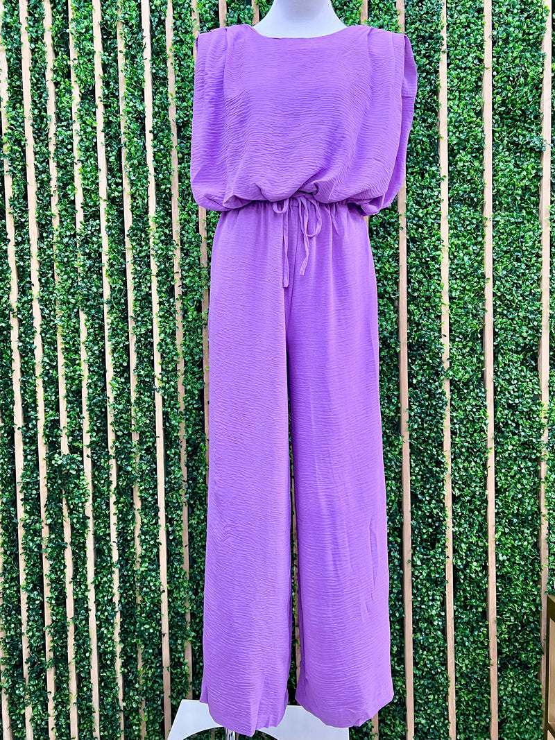 Crinkled Wide Leg Pant