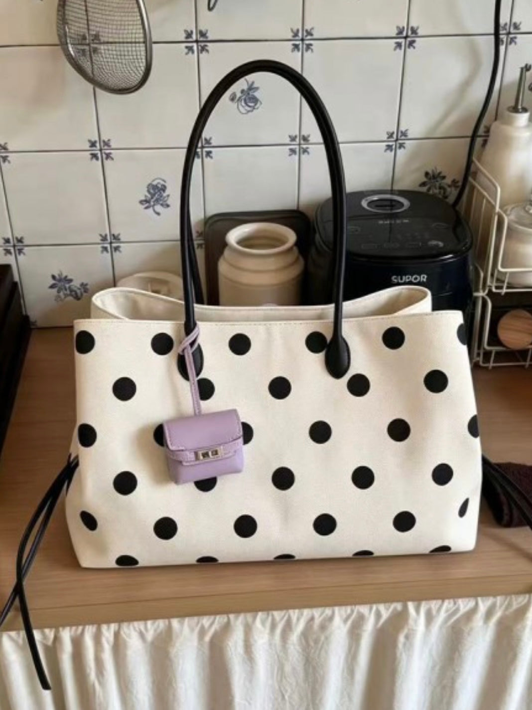 Polka Dot Everyday Tote Bag