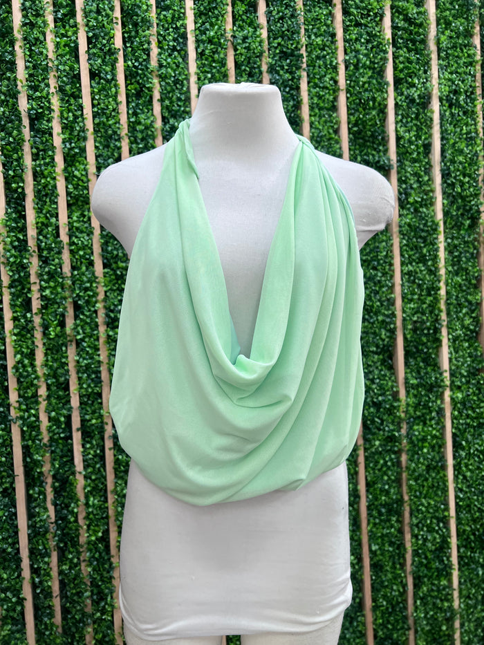 Sage Cowl Neck Top