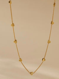 SS Multi Heart Charm Necklace