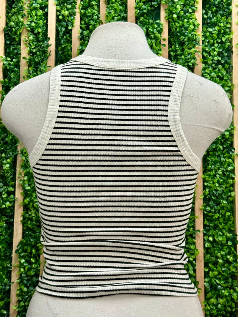 Striped Heavy Rib Tank Top