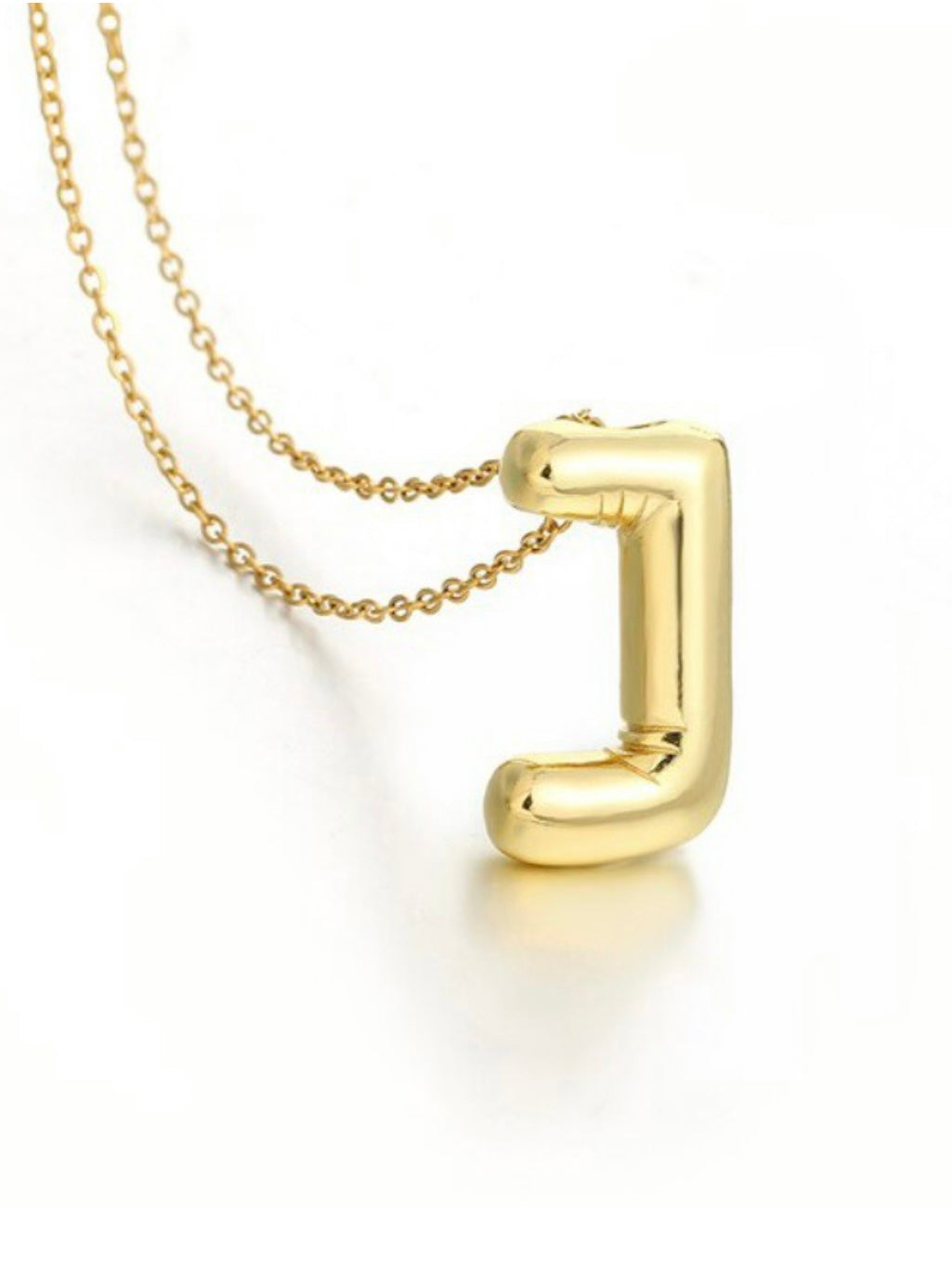 Bubble Balloon Initial Necklace