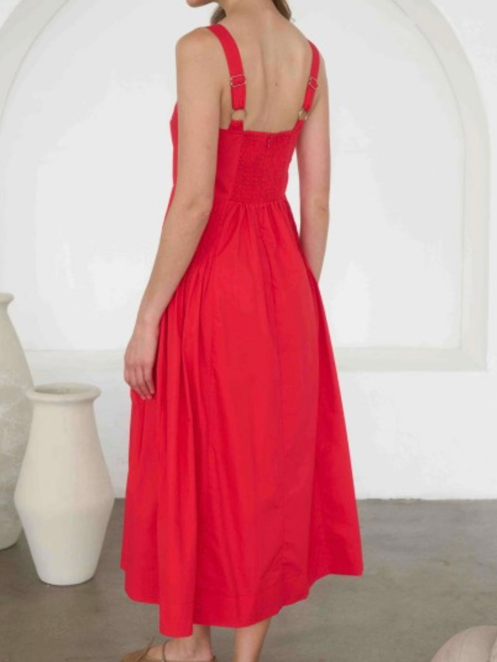 Scarlet Soleil Midi Dress