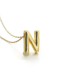 Bubble Balloon Initial Necklace