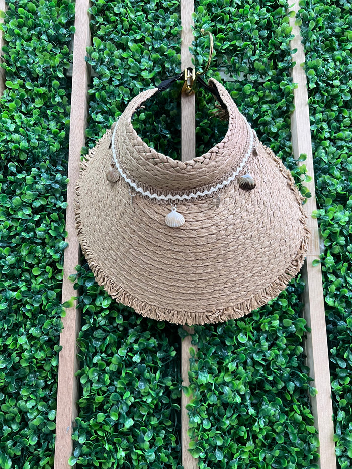 Sea Details Straw Open-Top Wide Brim Hat