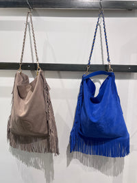 Leather Fringe Bag