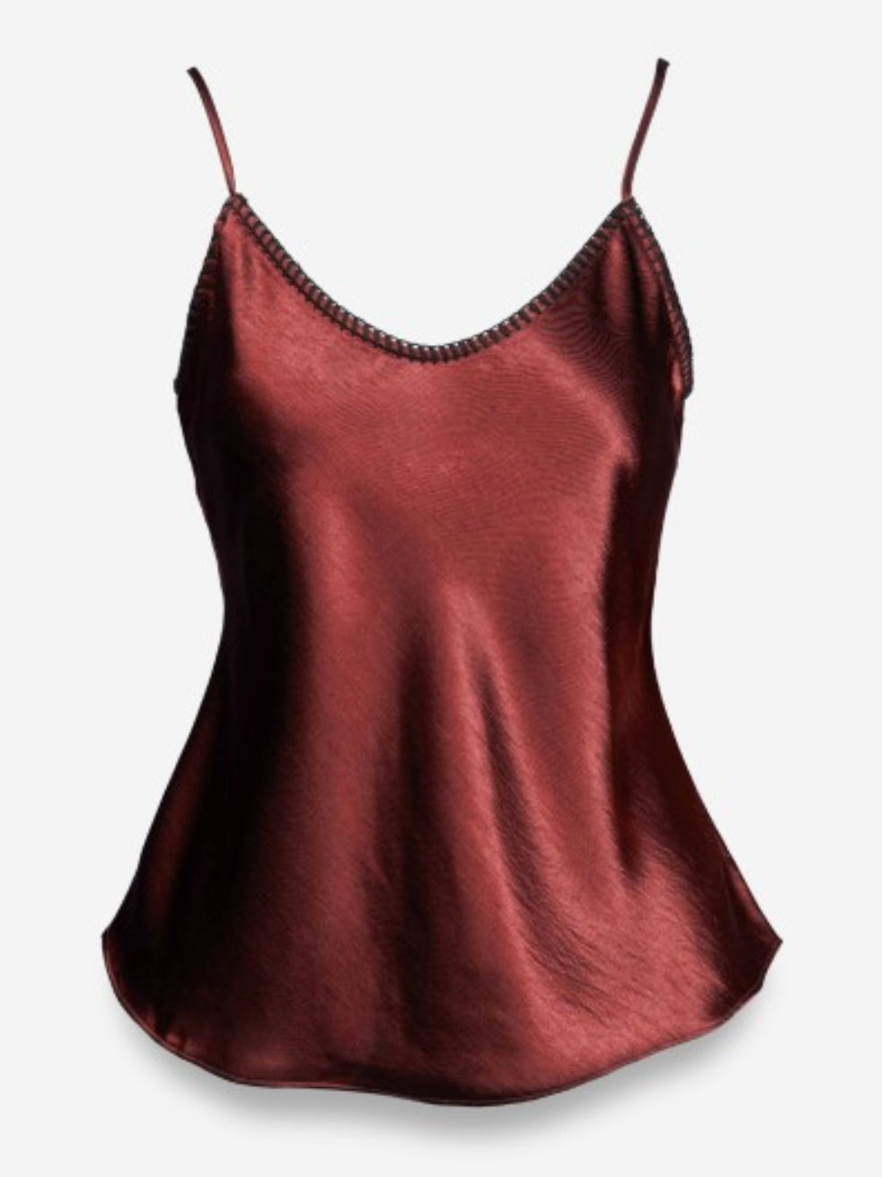 Whipstitch Satin Camisole