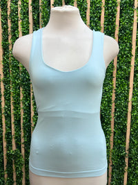 Seamless Scoop Neck Tank Top – Multiple Colors