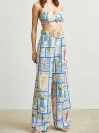 Blue Tropical Tiles Bottom