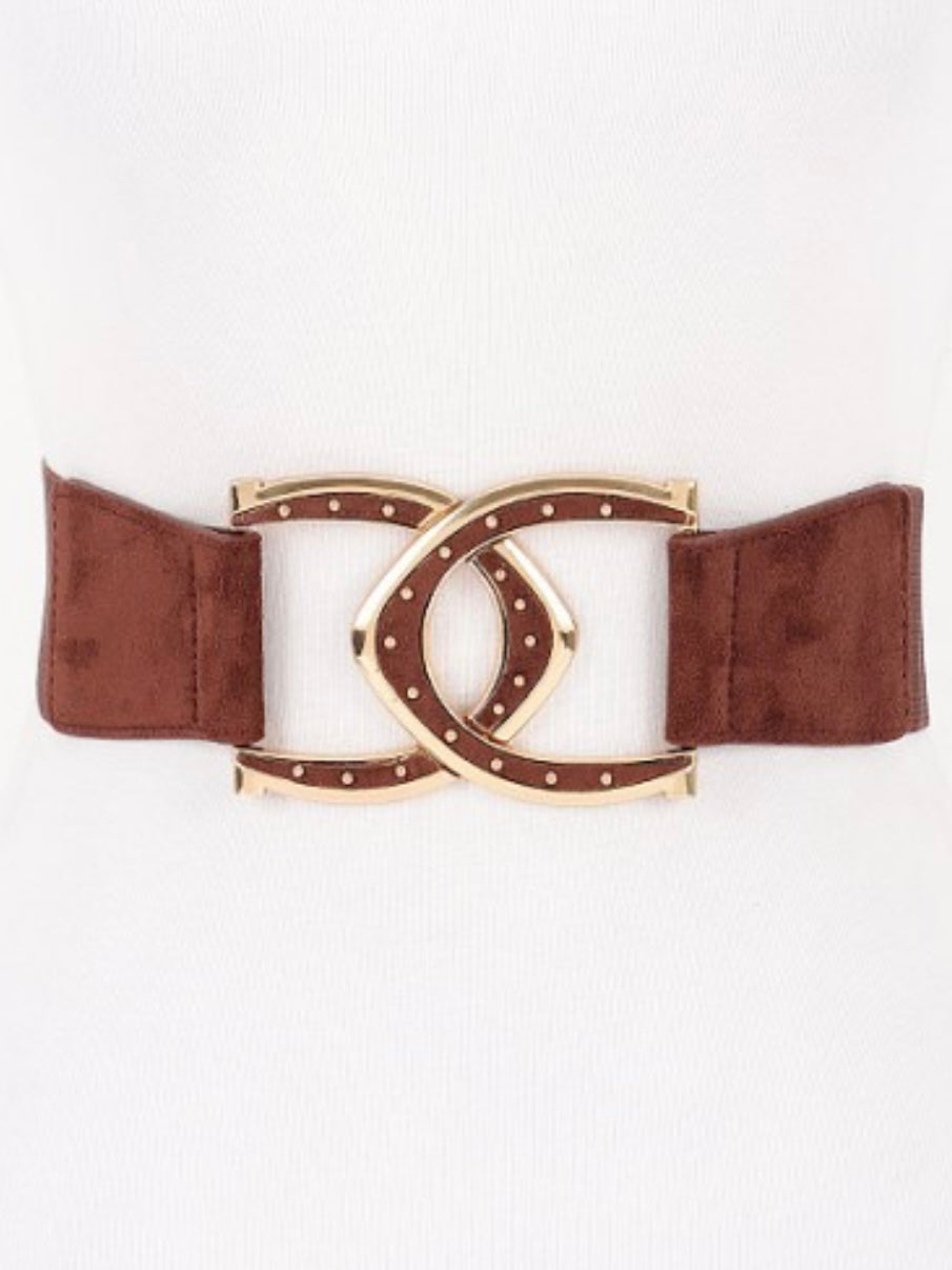 Interlocking Buckle Wide Belt