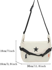 Star Nylon Messenger Bag