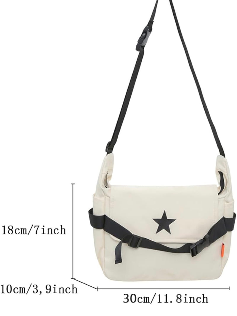 Star Nylon Messenger Bag