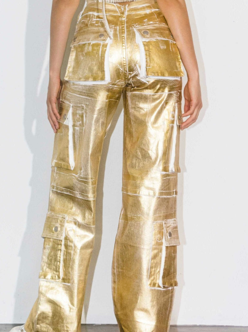 Gold Wash Cargo Denim