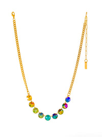 Mini Sofia Metallic Mix Crystal Necklace