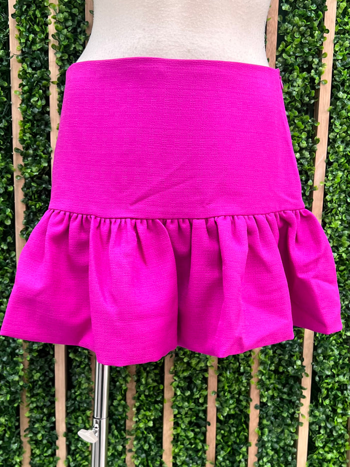 High Waist Balloon Skort