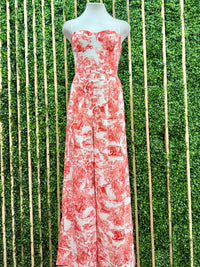 Dior Inspired Floral Pattern Jumpsuit