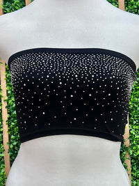 Seamless Sparkly Rhinestone Tube Top