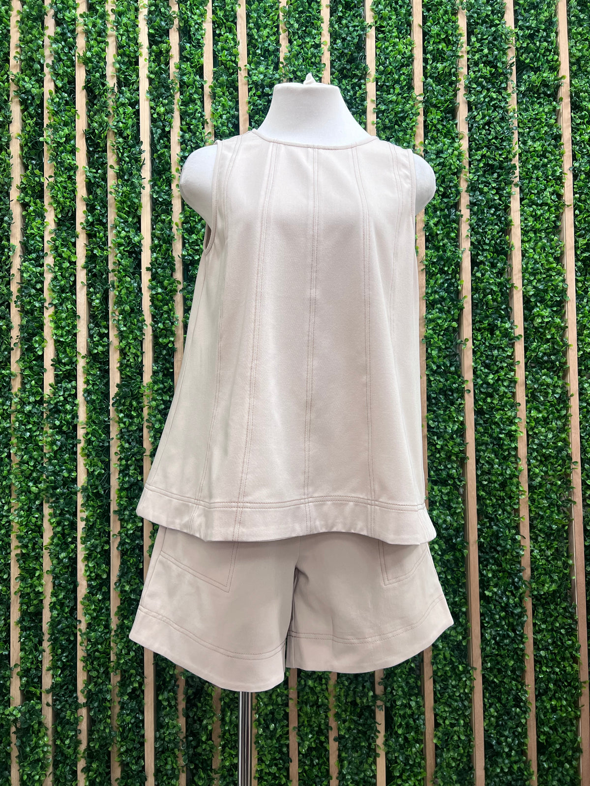 High Waist Front Pocket Bermuda