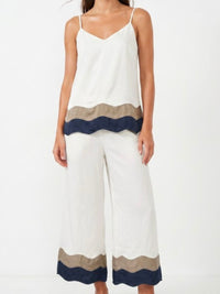Colorblock Scallop Hem Cami