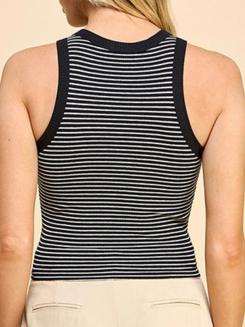 Striped Heavy Rib Tank Top