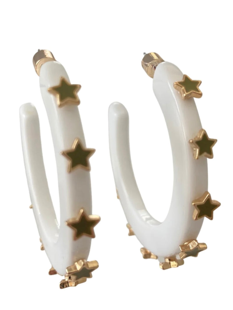 City Girl Studded Hoop