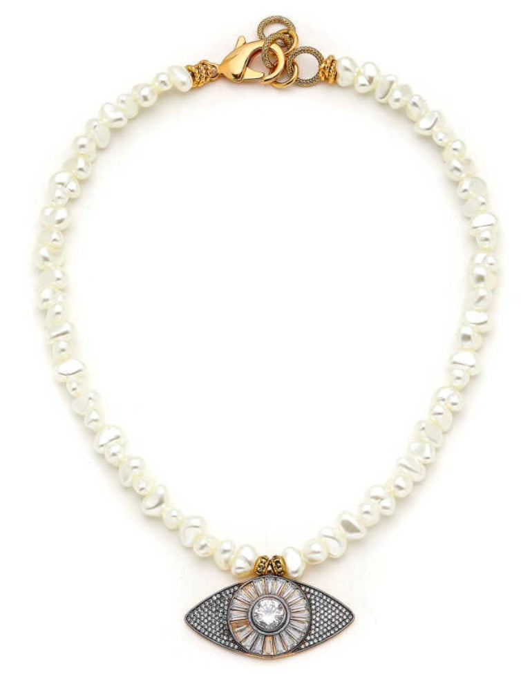 MR LArge Pearl Eye Kismet Necklace