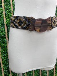 Boho Beaded Elastic Belts