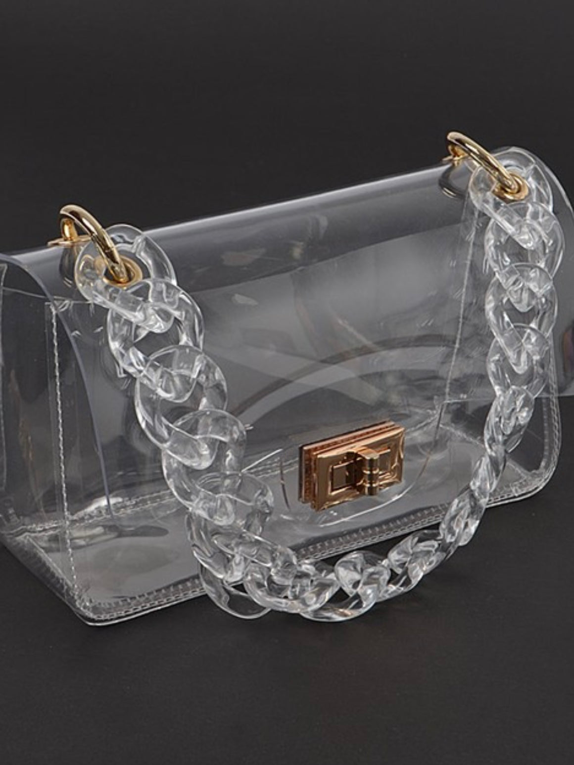 Crossbody Chain Clear Bag