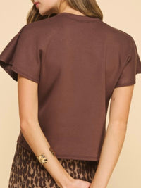 Modal Cap Short Sleeve Top